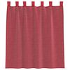 vidaXL Voile Curtains with Rod Pockets 2 pcs Wine Red