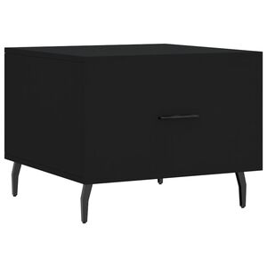 vidaXL Coffee Table Black 50x50x40 cm Engineered Wood