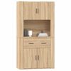 vidaXL Highboard Sonoma Oak Engineered Wood
