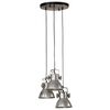 vidaXL Hanging Lamp 25 W Vintage Silver 30x30x100 cm E27