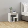 vidaXL Bed Cabinets 2 pcs White 40x30x40 cm Engineered Wood