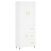 vidaXL Highboard White 69,5x34x180 cm Engineered Wood