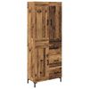 vidaXL Highboard with Drawer 2 pcs Old Wood Engineered Wood