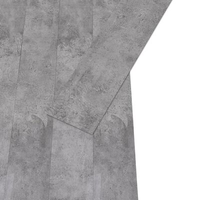 vidaXL PVC Flooring Planks 5.02 m² 2 mm Self-adhesive Cement Brown