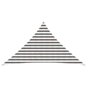 vidaXL Sunshade Sail Light Grey and White 2.5 x 2.5 x 3.5 m HDPE