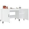 vidaXL Desk High Gloss White 140x50x75 cm Engineered Wood