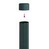 vidaXL Fence Post 12 pcs Green 80 cm Powder-coated steel