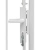 vidaXL Garden Gate Steel 1x2 m White