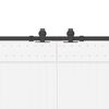 vidaXL Sliding Door Hardware Kit 366 cm Steel Black