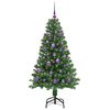 vidaXL Artificial Christmas Tree with 150 LEDs with Stand Green 150 cm
