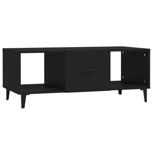 vidaXL Coffee Table Black 102x50x40 cm Engineered Wood