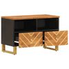 vidaXL TV Cabinet Brown and Black 70x33.5x46 cm Solid Wood Mango