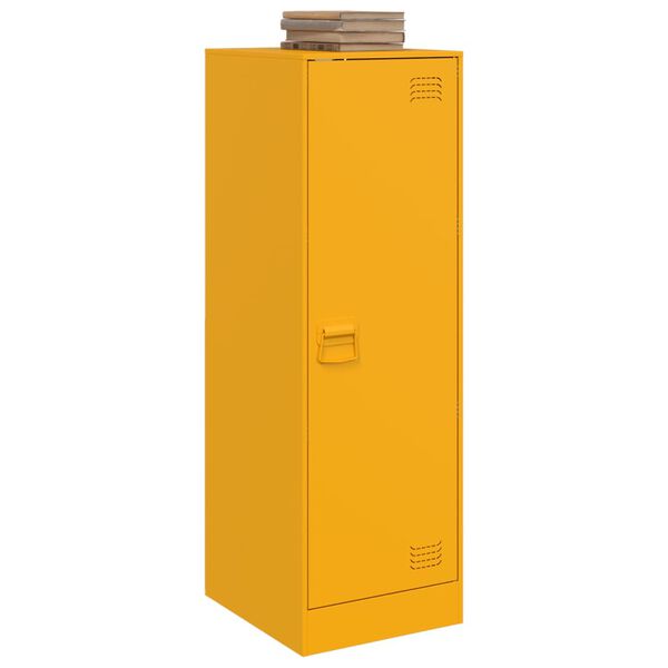 vidaXL Sideboard Mustard Yellow 34.5x39x107 cm Steel
