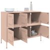 vidaXL Sideboard Pink 100.5x39x79 cm Steel