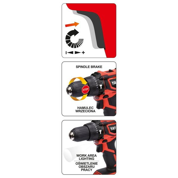 YATO Drill Driver without Battery 18V 40Nm