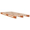 vidaXL Pallet Bed without Mattress Wax Brown 90x200 cm Solid Wood Pine