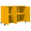 vidaXL Sideboard Mustard Yellow 100.5x39x72 cm Steel