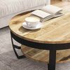 vidaXL Coffee Table Solid Rough Mango Wood 65x32 cm