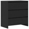 vidaXL Sideboard 2 pcs Black 70 x 41 x 75 cm Engineered Wood