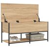 vidaXL Storage Bench Sonoma Oak 100x42.5x47 cm Engineered Wood