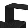 vidaXL Wall Corner Shelf Black oak 45 x 45 x 147 cm Engineered wood