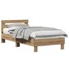 vidaXL Bed Frame Artisan Oak 203 x 95 x 70 cm Engineered Wood