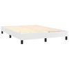 vidaXL Box Spring Bed Frame White Double Faux Leather (UK/IE/FI/NO only)