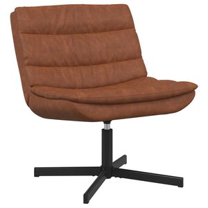 vidaXL Swivel Chair Brown 63 x 75 x 76 cm Antique PU