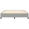 vidaXL Bed Frame without Mattress Light Grey Super King Fabric