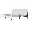 vidaXL Bed Frame with LED without Mattress "Zadar" White 180x200 cm