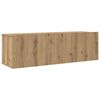 vidaXL TV Units Wall-mounted 4 pcs Artisan Oak Engineered wood