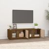 vidaXL TV Cabinet Honey Brown 140x40x40 cm Solid Wood Pine