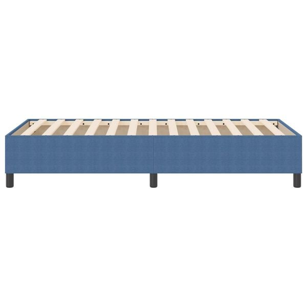 vidaXL Platform Bed Frame Blue 80 x 200 cm Fabric