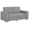vidaXL Sofa 3 pcs Light Grey Fabric
