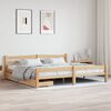 vidaXL Bed Frame without Mattress with 2 Drawers Solid Wood 200x200 cm