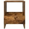 vidaXL Magazine Rack Smoked Oak 35 x 30 x 45 cm