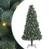 vidaXL Artificial Pre-lit Christmas Tree with Ball Set Green 240 cm