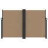 vidaXL Retractable Side Awning Taupe 160x1000 cm