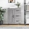 vidaXL Sideboard Grey Sonoma 69.5x34x90 cm Engineered Wood