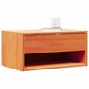 vidaXL Bedside Table Wax Brown 50 x 32.5 x 24 cm Solid pine wood