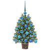 vidaXL Artificial Christmas Tree with 150 LEDs Green 75 cm PE and PVC