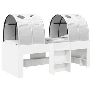 vidaXL Bed with Tunnel 4 pcs White Engineered Wood