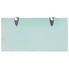 vidaXL Floating Shelves 2 pcs Glass 40x20 cm 8 mm