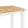 vidaXL 5 Piece Dining Set Panama White Solid Wood Pine