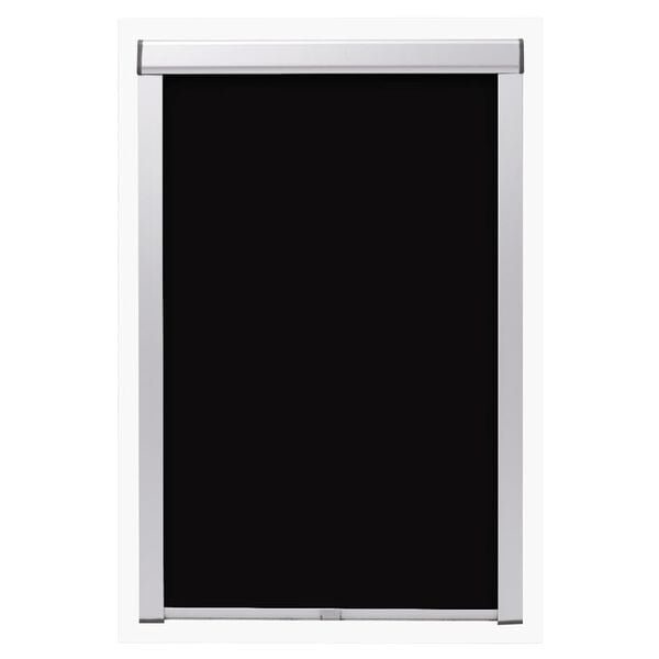 vidaXL Blackout Roller Blind Black FK06