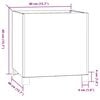 vidaXL Planter with Legs Rusty 40x40x40 cm Corten Steel