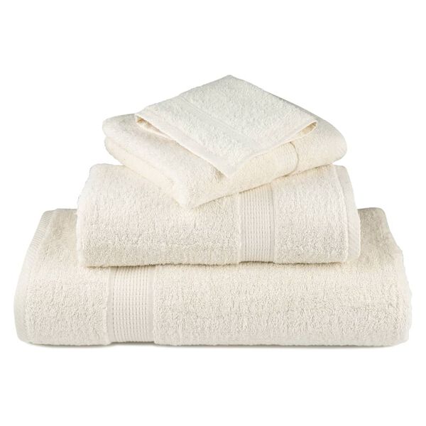 vidaXL Premium Guest Towels SOLUND 4 pcs Cream 30x50 cm 600 gsm