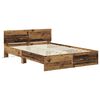 vidaXL Bed Frame with Headboard Old Wood 140 x 200 cm Engineered Wood