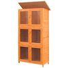 vidaXL Animal Rabbit Cage 6 Rooms Wood