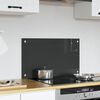 vidaXL Kitchen Backsplash Dark grey 70 x 40 x 0.6 cm Tempered Glass